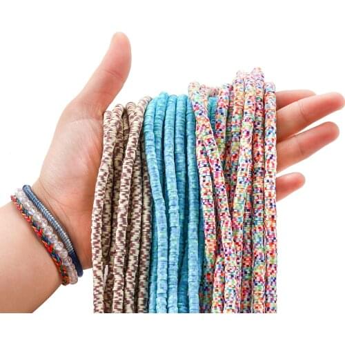 6mm 300-400Pcs Flat Round Handmade Polymer Clay beads Chip Disk Loose Spacer Beads For Fashion Jewelry Making DIY Necklace