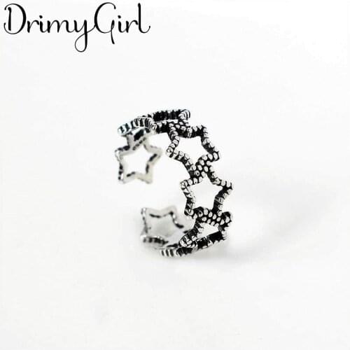New Hot Sale Exaggerated Adjustable Size Star Rings For Women Men Girl Party Gifts Minimalist Jewelry 2021