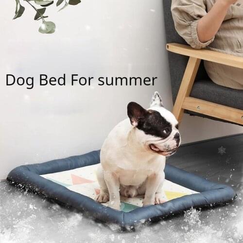 New summer mat ice silk kennel oxford bottom cool nest mat Pet Dog Bed Basket Dogs Beds For Large Bench Mat Pet Supplies Cushion