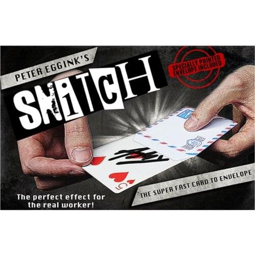 New SNITCH by Peter Eggink (Gimmick+teaching) Magic Tricks,Mentalism,Prophecy,Close up Magia,Card Magie,Toys,Magician