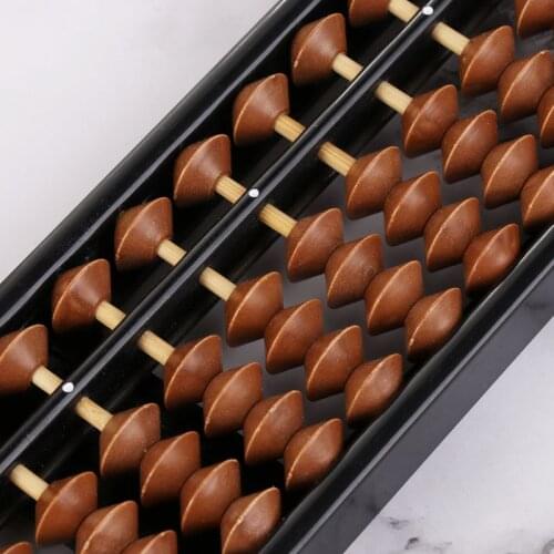 H4GA Portable Chinese 23 Digits Column Abacus Arithmetic Soroban Calculating Counting Math Learning Tool for Children