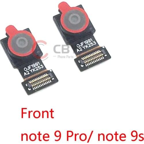 Tested Big Camera For Xiaomi Redmi Note 9 Pro 9S Front Back Camera Module Flex Cable Replacement Parts