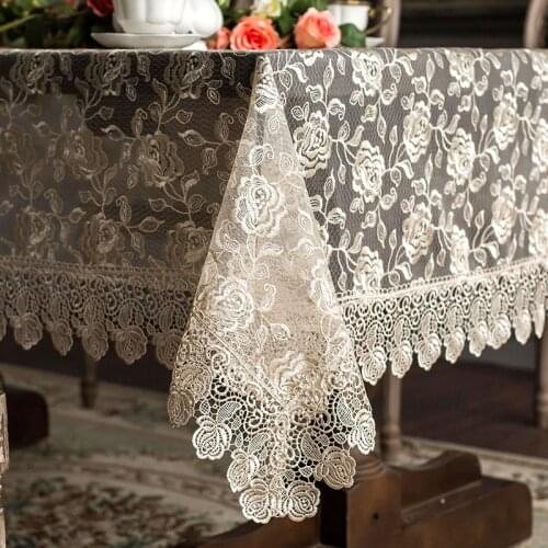 Garden Tablecloth Rectangle Home Ins Dome Cloth Net Red Tablecloth Lace Coffee Table Drape Nordic Table Cloth