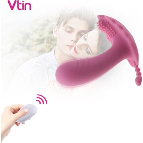 Remote Control Vibrator Wearable Panties Dildo Heating Butterfly Vibrating Female Masturbation Adult Erotic Sex Toy For Woman