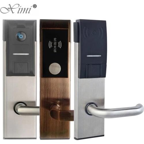 High Quality Hotel Door Lock Access System Intelligent Electronic Card Door Lock Home Security DoorLock HM-205