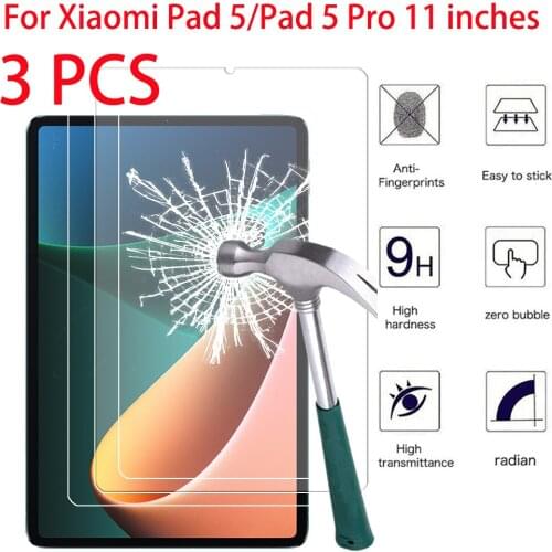 Tempered Glass For Xiaomi Pad 5 Pro 2021 11.0 Inch Tablet Protective Film For Xiaomi Mipad 5 Pro Mi Pad 5 Screen Protector