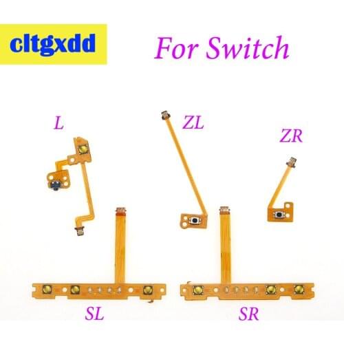 Cltgxdd Replacement For Nintendo Switch Joy-Con ZR ZL L SL SR Button Key Ribbon Flex Cable For NS Volume on/off Flex Cable