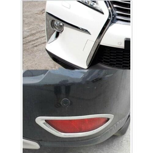 For LEXUS RX350 RX450 F Sport 2013 2014 2015 2pcs High Quality ABS chrome front fog lights cover decoration trim Auto accessorie