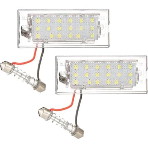 2pcs/lot Car LED License Number Plate Light No Error 24 Leds Trunk Lamp For BMW X5 E53 1999 - 2006 X3 E83 2003 - 2000 2010