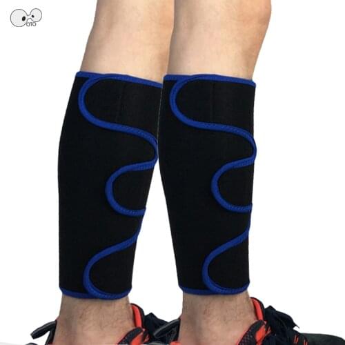 2 Pcs/lot Adjustable Neoprene MTB Bike Shin Guard Pressure Protector Leg Sleeve Football Compression Sport Safety Calf Support
