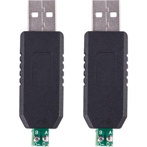 2x PC USB to RS485 RS-485 interface converter Serial adapter compatible + PLC