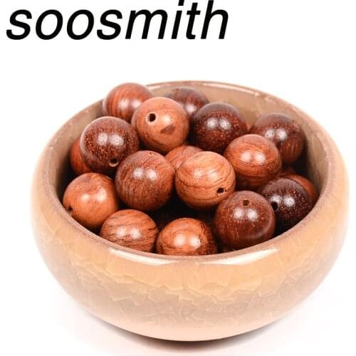 6/8/10/12mm Natural Wood Beads Loose Spacer Charms Beads For Jewelry Making DIY Accessorie Wholesale