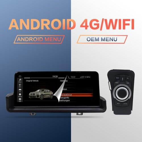 LHD 10.25 Inch Android 10 Octa Core 4G SIM Carplay Navigation GPS Car Video For BMW 3 Series E90 E91 E92 2005-2012