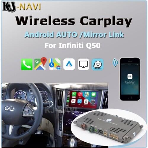 Wireless Apple Carplay For Infiniti 2015-2019 Q50 Android AUTO Mirror WIFI Car Play Airplay Video Decoder Box