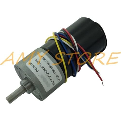 12-30V 24V 25W 5 Wire Speed Reduce Brushless DC Gear Motor JGB37-3650 1280/800/425/266/216/142/88/60/47/29/15/9RPM PWM FG Pluse