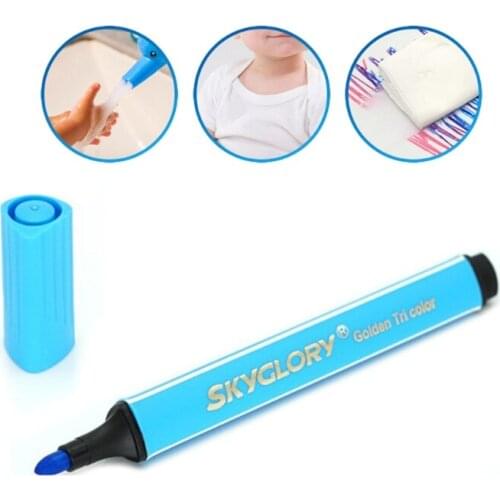 573A Color Pen 12/18/24/36 Color Non-toxic Washable W/ Clear Box for Coloring Books