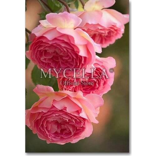 Peony Flower,Floral,Pink,Diamond Embroidery,5D,DIY,Diamond Painting,Cross Stitch,Picture,Full,Diamond Mosaic,Home Decor