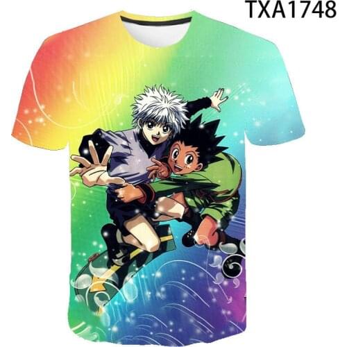 Hunter x hunter Summer New Streetwear Fashion T-shirt Boy Girl Kids 3D Printed Casual Short Sleeve Men Women Children Tops Tee