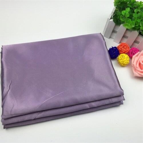 Factory Price Smooth Shiny Purple Satin Fabric for Wedding Dress Decoration