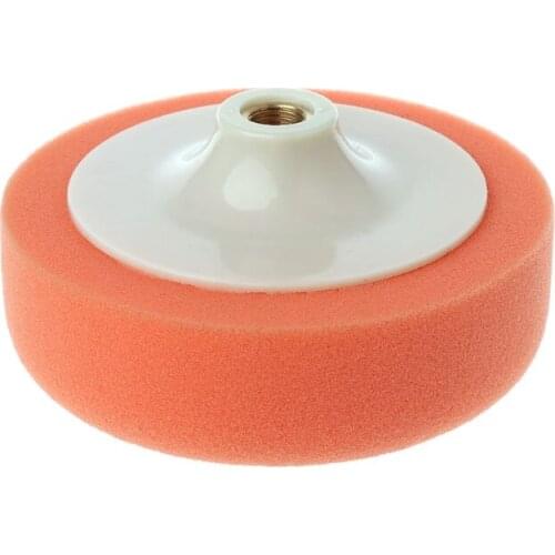 6 Inch 15cm Auto Car Polishing Buffing Polishing Pad Sponge Wheel Waxing Orange LX0E