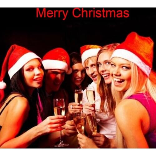 5pcs/lot Classic Christmas Hat Santa Claus Hat Child Adult Christmas Decorations Holiday Party Supplies Santa Claus Accessories