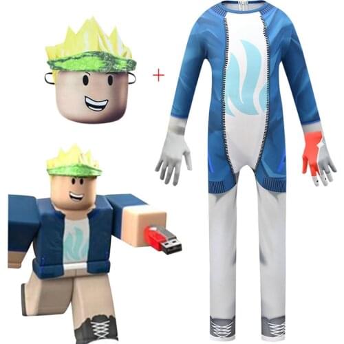Halloween Costumes for Kids Anime Pocket Devs Robloxing Cosplay Bodysuit Boys Game Character Clothes Carnival Party Clothing