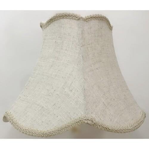 Round Fabric beige/red Lampshade E27 noridc Lamp shade for table lamp modern lamp cover for desk lamp