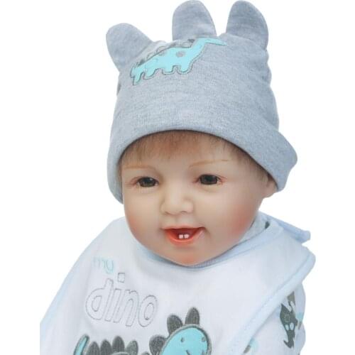 Silicone reborn baby bebes soft body boy open eyes dolls 55cm babies real doll toy 22" Birthday Gift Alive Lifelike toys