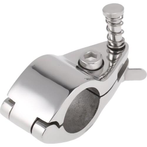 Boat Canopy Cover Fitting Clamp Mount Suits for 7/8'' 22MM OD Tube Hinged Marine Grade 316 Stainless Steel