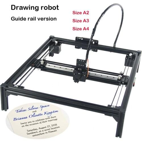 Drawing robot machine Guide rail version engraving area A3 A2 DIY LY drawbot pen lettering corexy normal version support laser