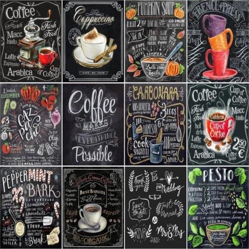CHENISTORY Frame Picture Painting By Numbers Kits Acrylic Wall Art Home Decors Blackboard Coloring By Numbers For Diy Gift 60x75