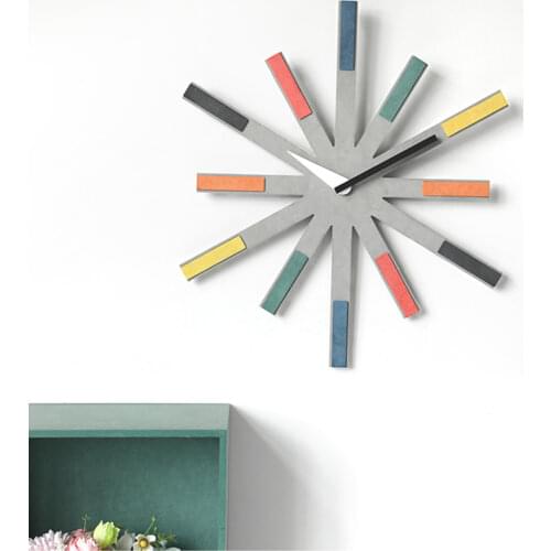 Silence Wall Clocks Wooden Living Room Nordic Home Fashion Creativity Wall Clocks Modern Simple Wandklok Decorate ART EK50bgz