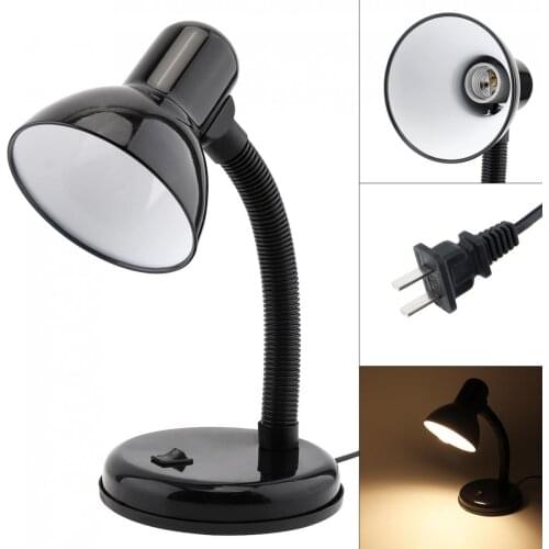 Vintage E27 LED Metal Hose Iron Art Table Lamp Eye Protection Portable Office Study Desk Lamp for Dormitory / Office / Bedside