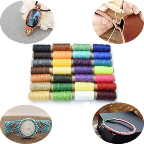1mm Waxed Cotton Cord Waxed Thread Cord String Strap Necklace Rope For Jewelry Making For Bracelet