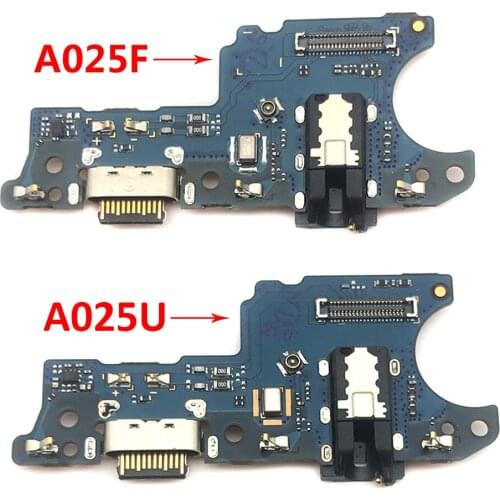 10Pcs/Lot Original Micro USB Charger Dock Connector Charging Port Microphone Flex Cable For Samsung A02s A025F Replacement Parts