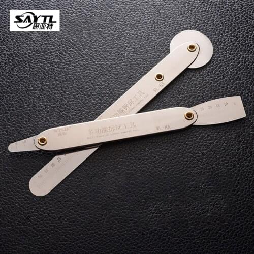 2PCS 0.1mm ultra-thin Disassembly Roller flexible stainless steel pry bar crowbar suitable for phone Screen Opening repair tools