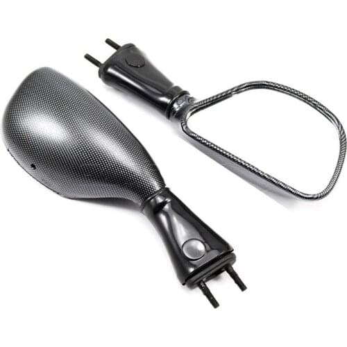 2X Carbon Rear View Mirrors Motorcycle For Kawasaki Ninja ZX-6R ZX-9R Ninja 650R