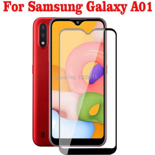 3D Full Glue Tempered Glass For Samsung Galaxy A01 Full Cover 9H Protective film Screen Protector For SM-A015F/DS SM-A015F Guard