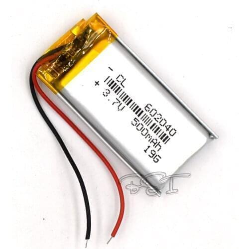 5Pcs 3.7V 602040 500mAh Rechargeable Li-polymer Lithium Lipo Li-ion Cell Battery For Tablet Digital Set PSP MP5 GPS Bluetooth