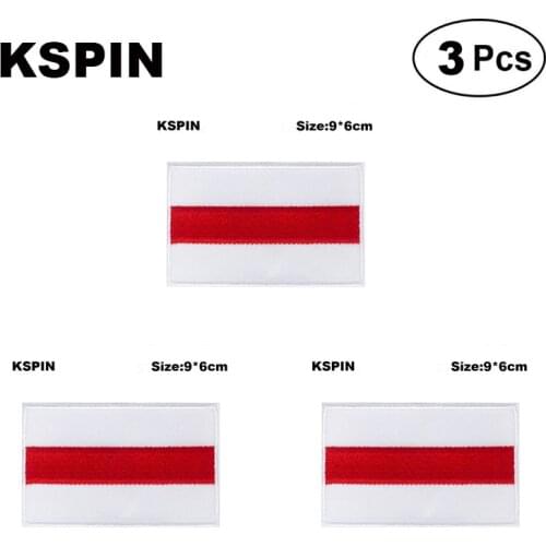 8*5 cm Belarus Rectangular Shape Flag patches embroidered flag patches national flag patches for clothing DIY Decoration