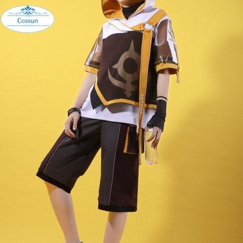 Anime!Genshin Impact Aether Game Suit Daily Fashion Clothes Uniform Cosplay Costume Halloween Carnival Party Outfit Men 2021 NEW