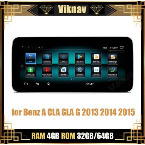 Android system car GPS navigator auto radio stereo multimedia player for Benz A CLA GLA G 2013 2014 2015 tape recorder 10.25