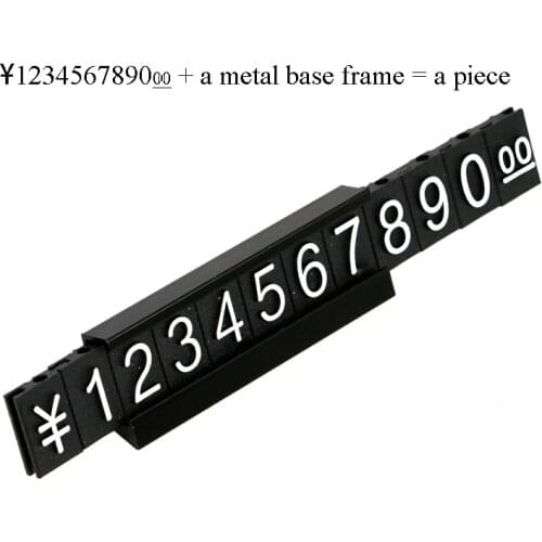 Price Tag Cube Assembly Blocks Stick Adjustable Number Letter Price Display Counter Stand Label Retail Shop Accessories