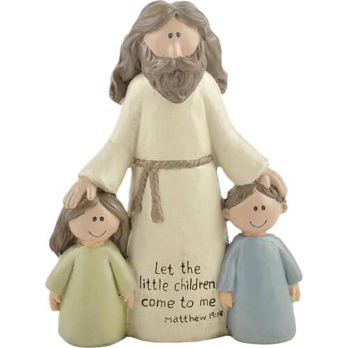 Jesus Christian Figurine Hand-painted Christian Nativity Ornaments Office Study Living Room Home Decoration Refined