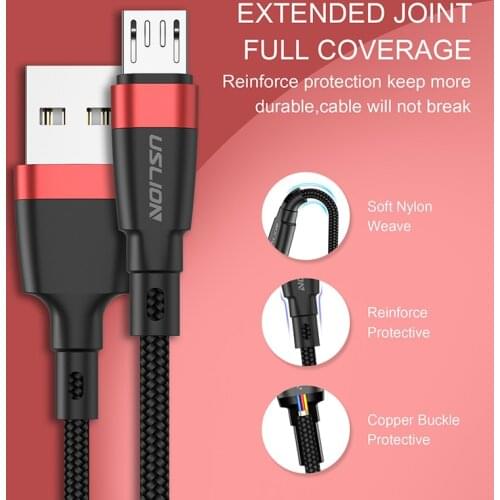 3A For Samsung A8 A7 2018 Android Mobile Phone Micro USB Charging Cable Fast Charging Data Cable USB Data Cable Car Accessories