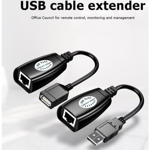 USB to RJ45 LAN Extension Extender Adapter Network Extension Cable 50m Signal Amplifier Operating Systems for Win98/Me/2000/XP