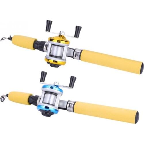 Ice Fishing Rod Reel Combo Winter Fishing Pole Luminous Lure Bait Shrimp Fishing Reel Fishing Set Accessories