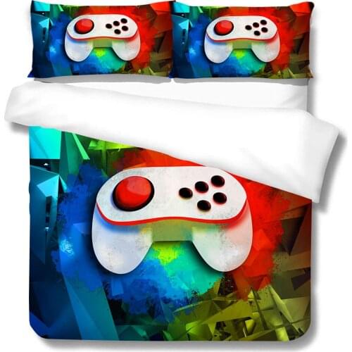 3D Duvet Cover Set Queen Game Handle Printed Boys Girls Bedroom Decorations Comforter Bedding Sets