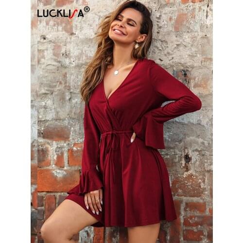 Женские повседневные платья LUCKLISA China At AliExpress