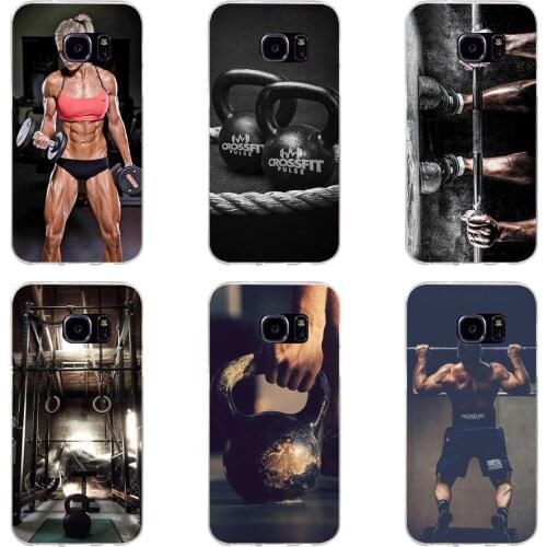 91H Crossfit Mode Soft TPU Silicone Cover Case for samsung Galaxy s6 s6 s7 edge s8 s9 plus case